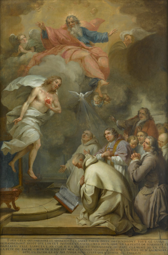 Robert Bichue, apparition du Sacré Coeur de Jésus et peste 1720,
